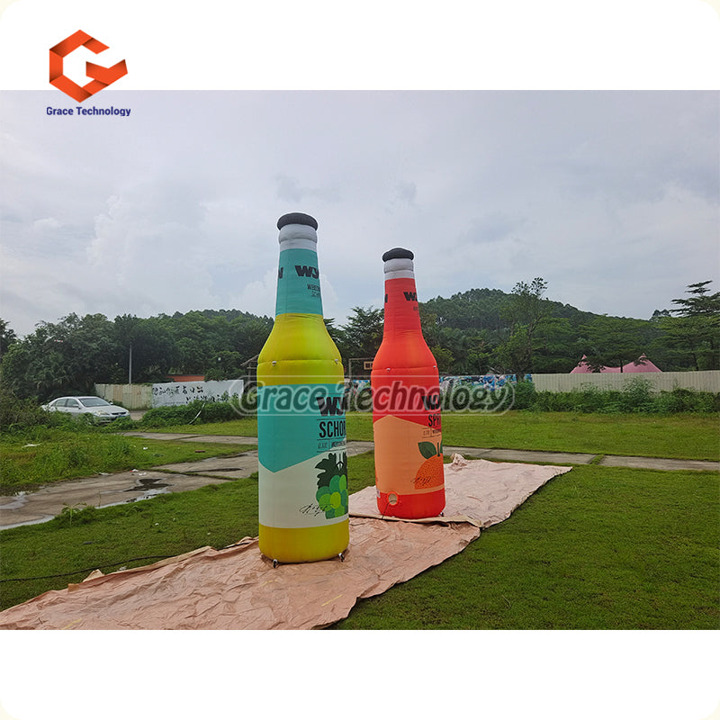 Custom Beverage Bottle Replicas Inflatable Liquor Bottle For Outdoor Exhibition
