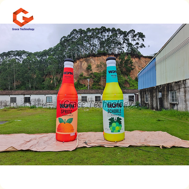Custom Beverage Bottle Replicas Inflatable Liquor Bottle For Outdoor Exhibition