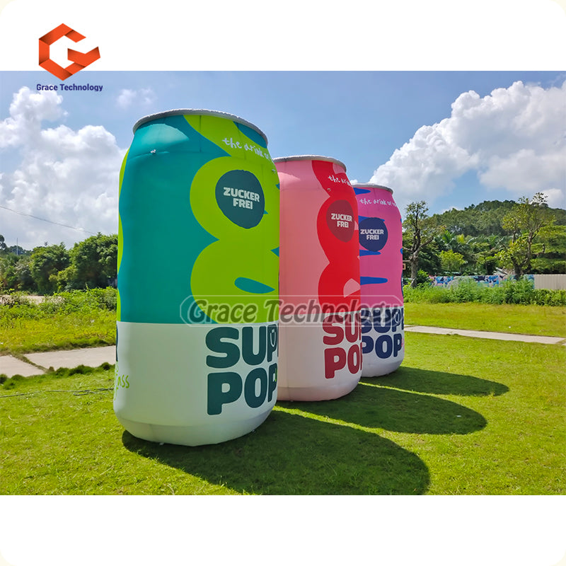 Custom Inflatable Beverage Drinks Can Replicas Blow-up Advertising Inflatable Bottle Cans