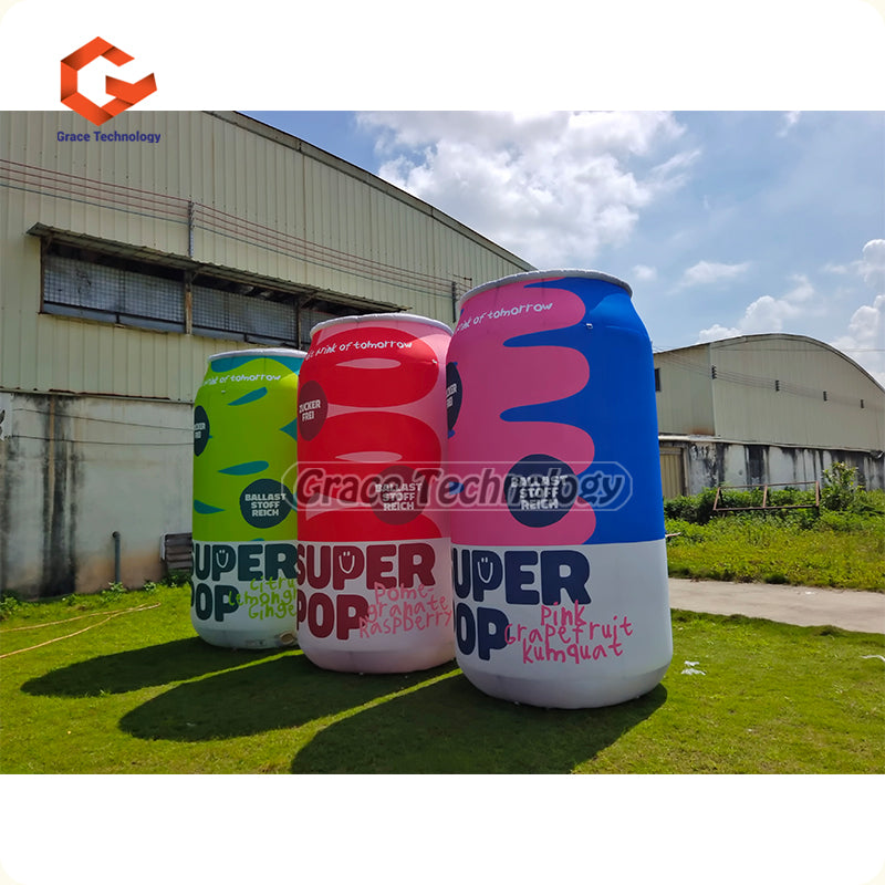 Custom Inflatable Beverage Drinks Can Replicas Blow-up Advertising Inflatable Bottle Cans
