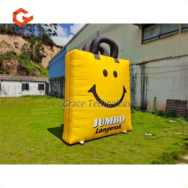 Custom Inflatable Shopping Bag Replicas Giant Inflatable Bag Balloon for Advertising