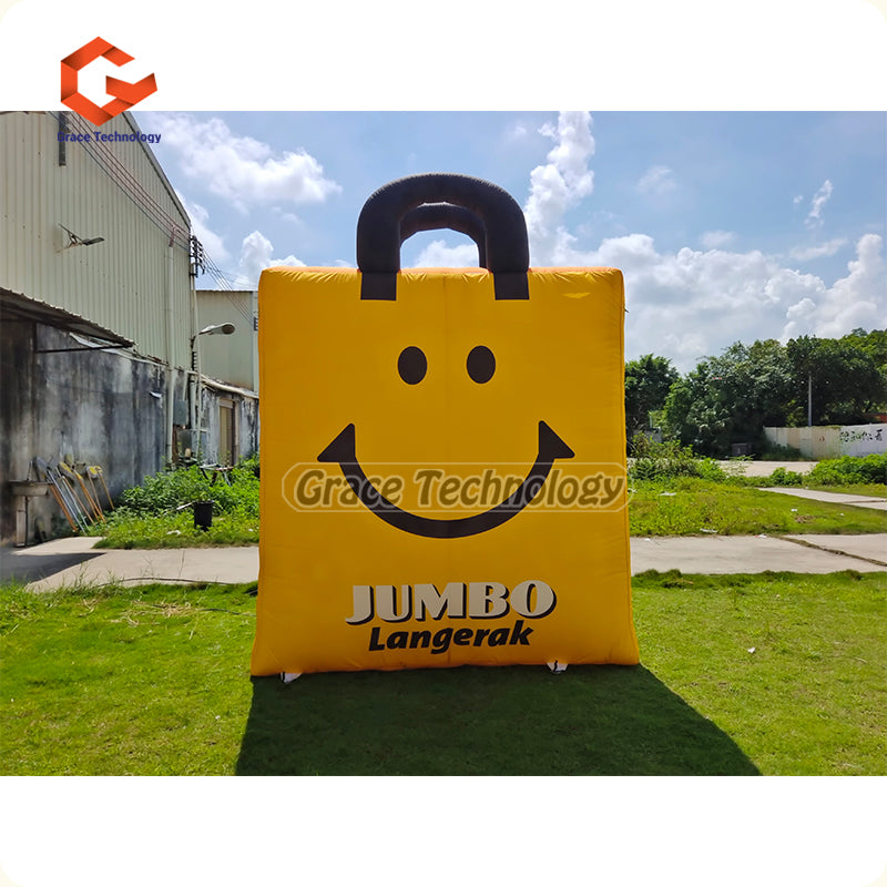 Custom Inflatable Shopping Bag Replicas Giant Inflatable Bag Balloon for Advertising