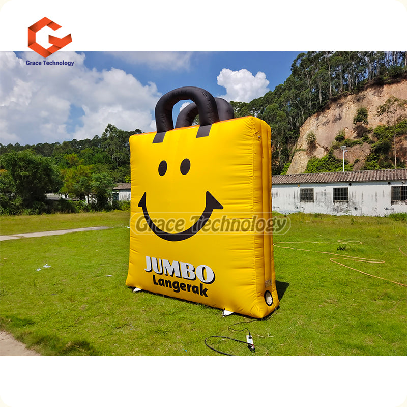 Custom Inflatable Shopping Bag Replicas Giant Inflatable Bag Balloon for Advertising