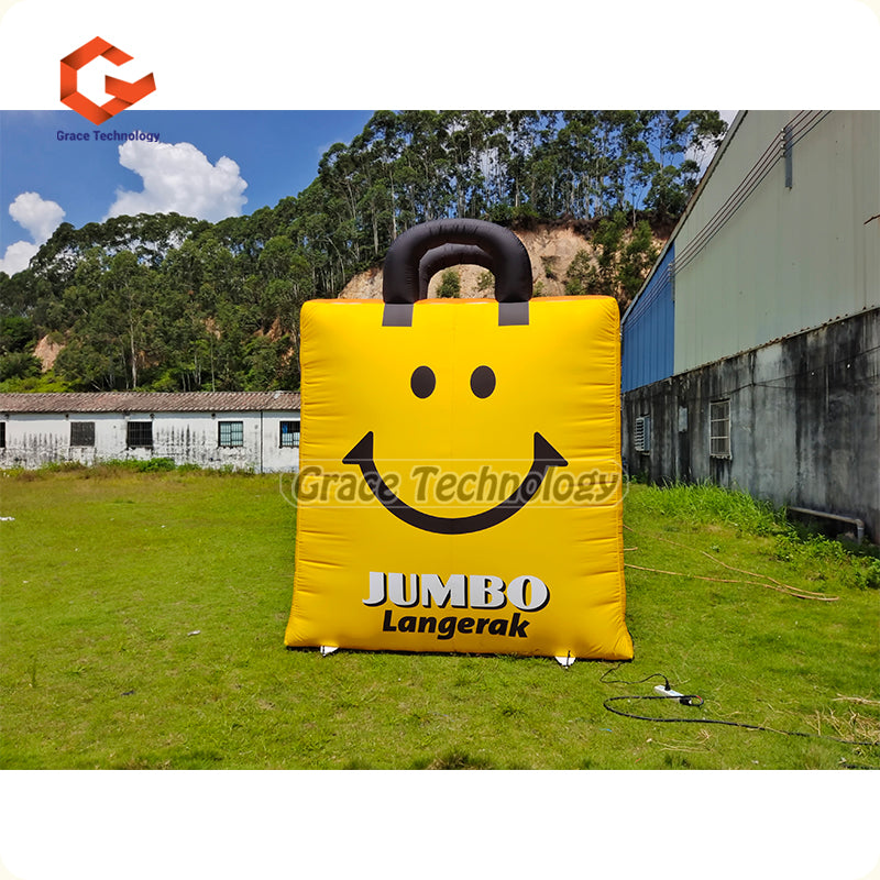 Custom Inflatable Shopping Bag Replicas Giant Inflatable Bag Balloon for Advertising