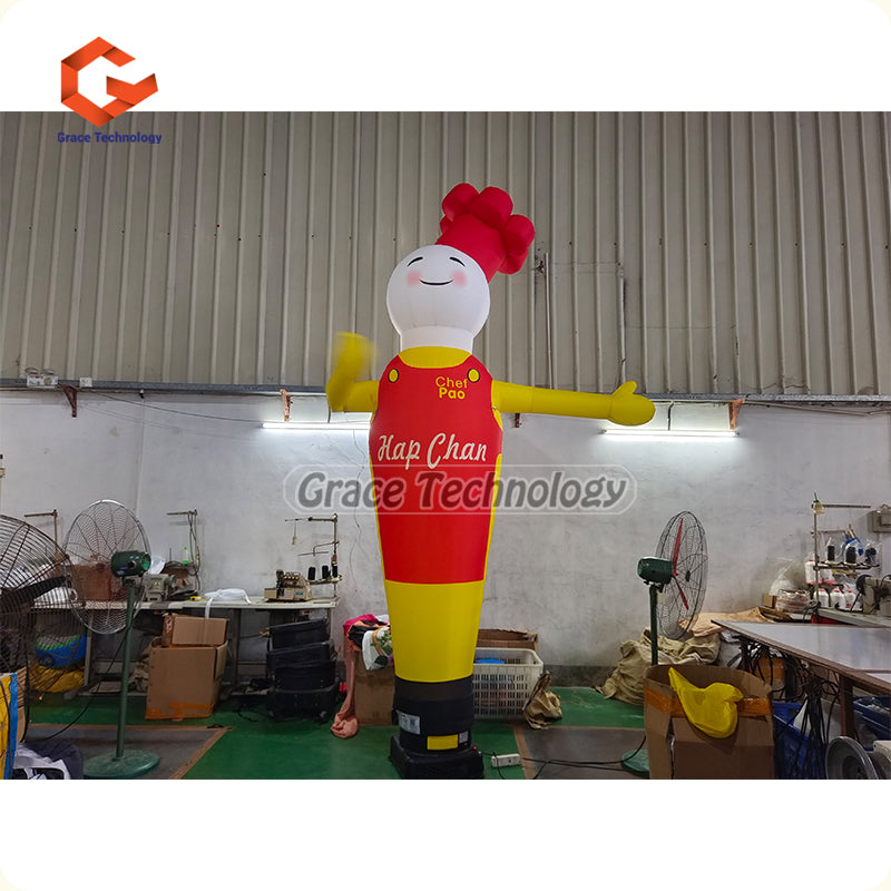 Custom Chef Air Dancer Wacky Waving Man Inflatable Air Dancer for Restaurant