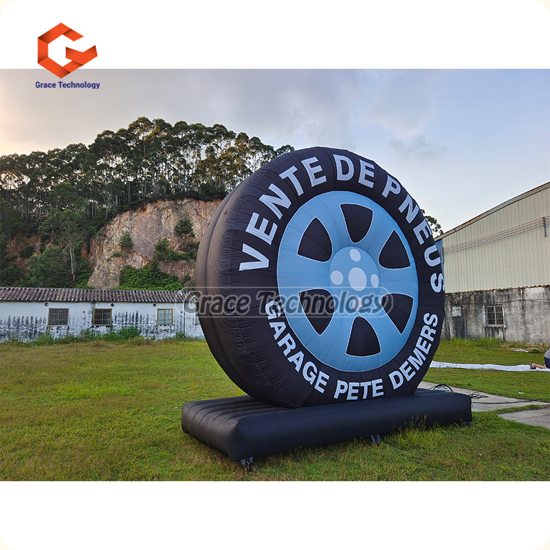 Giant Inflatable Tire Replicas Advertising Inflatable Tire Balloon for Car Shop Exhibition