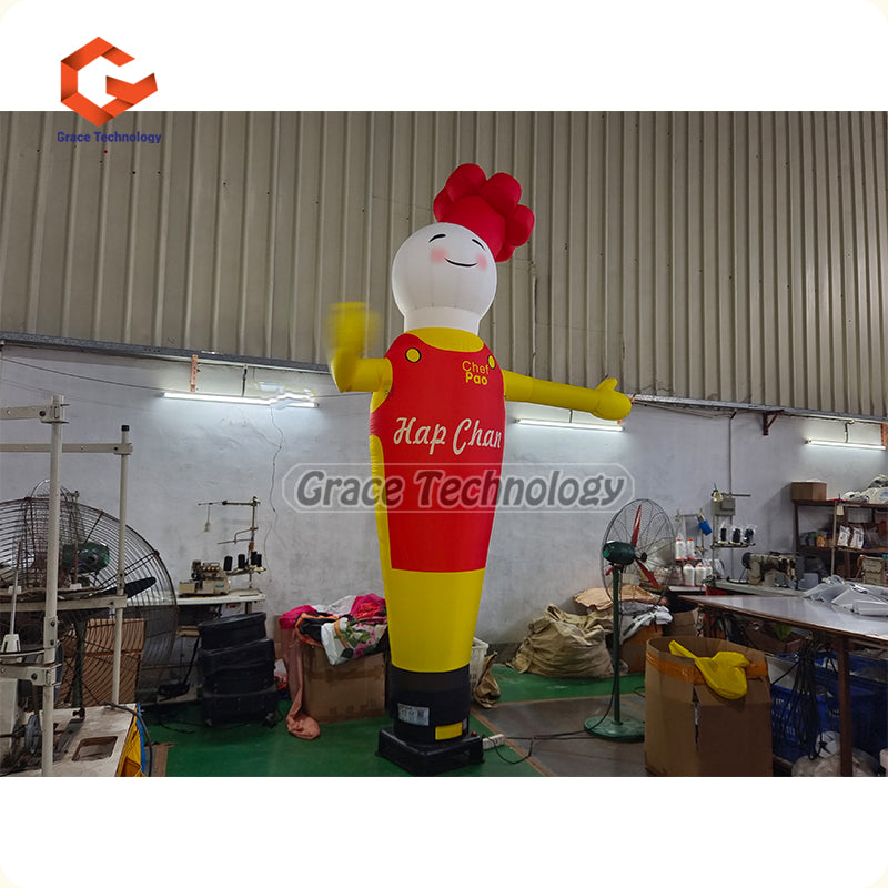 Custom Chef Air Dancer Wacky Waving Man Inflatable Air Dancer for Restaurant