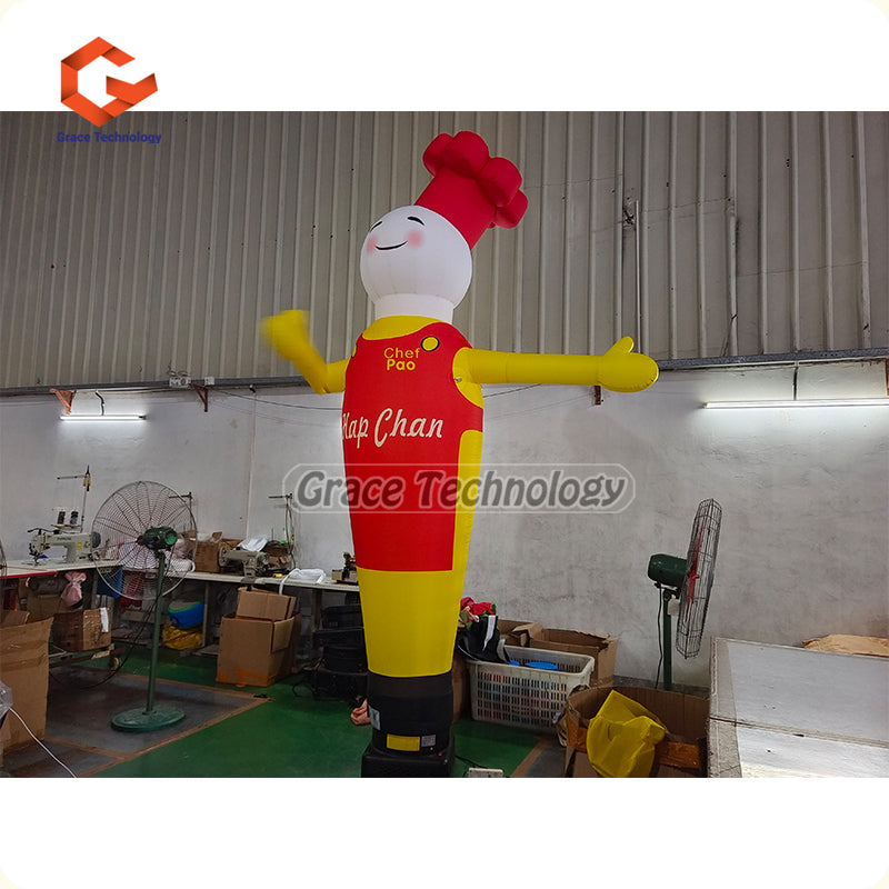 Custom Chef Air Dancer Wacky Waving Man Inflatable Air Dancer for Restaurant