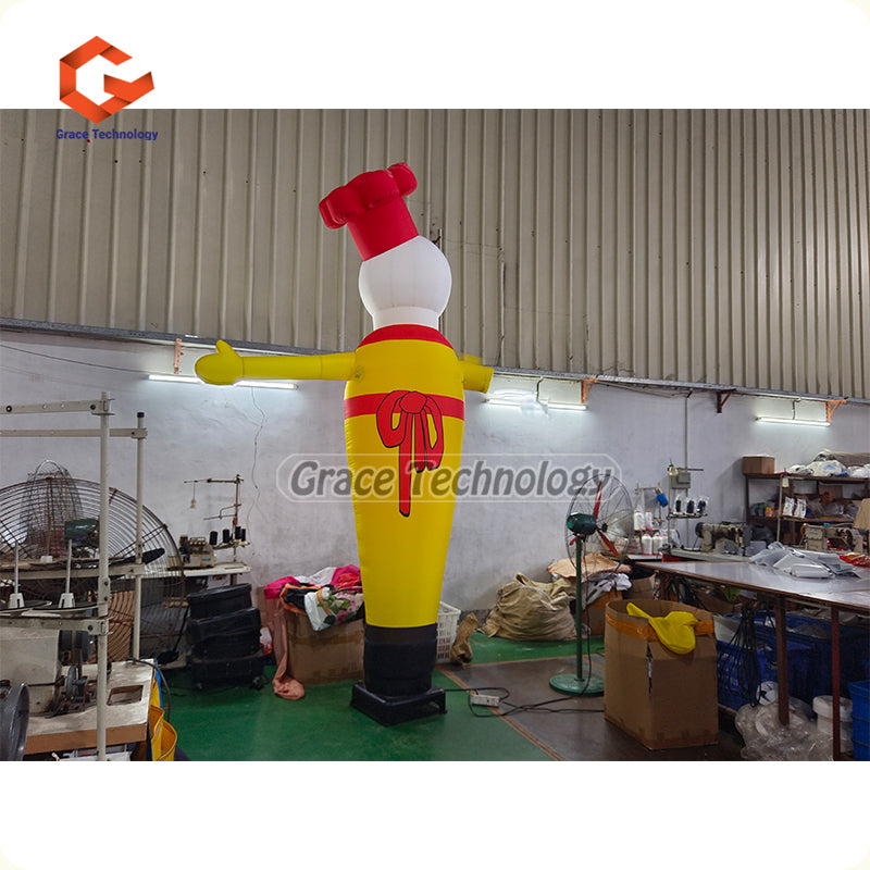 Custom Chef Air Dancer Wacky Waving Man Inflatable Air Dancer for Restaurant