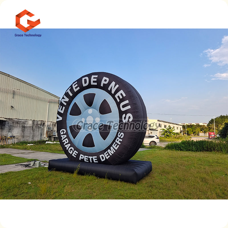 Giant Inflatable Tire Replicas Advertising Inflatable Tire Balloon for Car Shop Exhibition