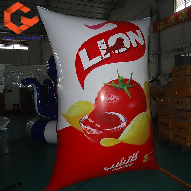 Inflatable Snack Package Bag Replicas Inflatable Potato Chips Food Bag Models for Advertising