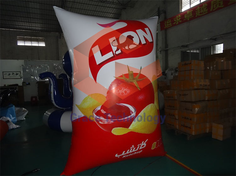 Inflatable Snack Package Bag Replicas Inflatable Potato Chips Food Bag Models for Advertising
