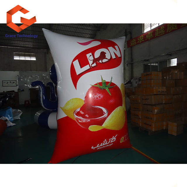 Inflatable Snack Package Bag Replicas Inflatable Potato Chips Food Bag Models for Advertising