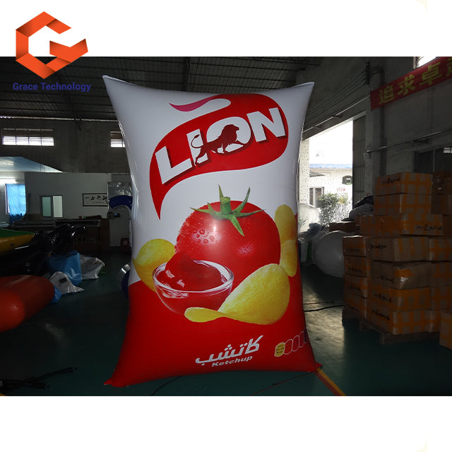 Inflatable Snack Package Bag Replicas Inflatable Potato Chips Food Bag Models for Advertising