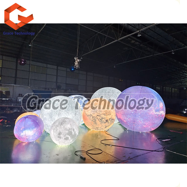 Giant Inflatable Planet Balloons for Party Decoration - Earth, Moon, Jupiter, Saturn, Uranus, Neptune, Mercury, Venus