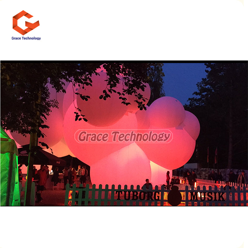 LED Lighting up Inflatable Art Cloud Ball Large Inflatable Structure Art Structures for Outdoor Events