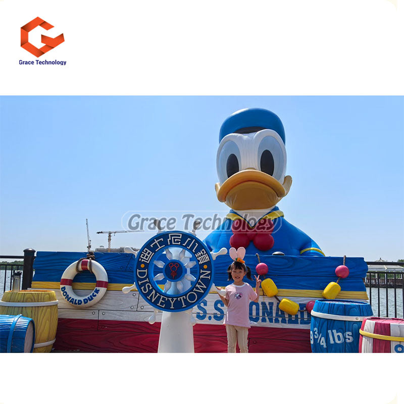Customized Inflatable Duck for Outdoor Park Party Decor Inflatable Donald Duck Cartoon Model for Sale