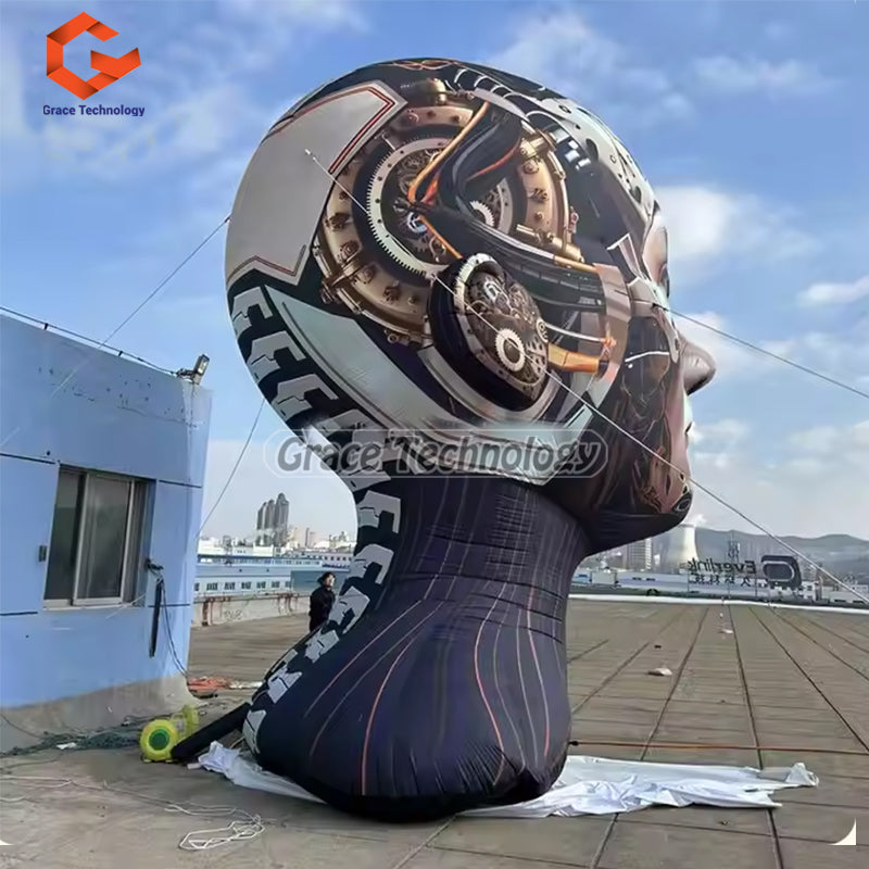 Giant Inflatable Head Ball Model Outdoor Events Promotions Exhibitions Durable Blower Sea Available