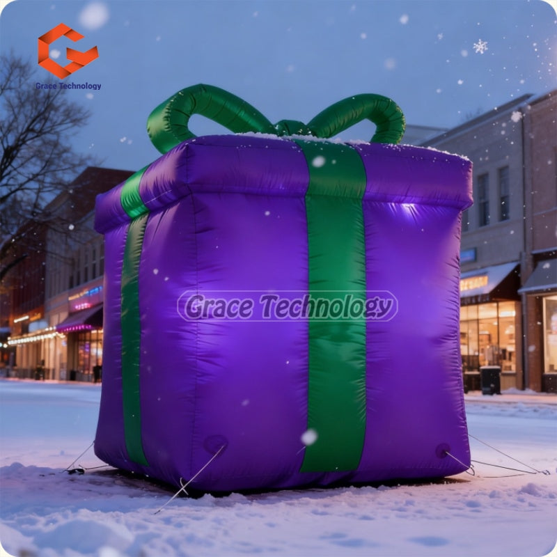 Giant Inflatable Christmas Present gift box for parada