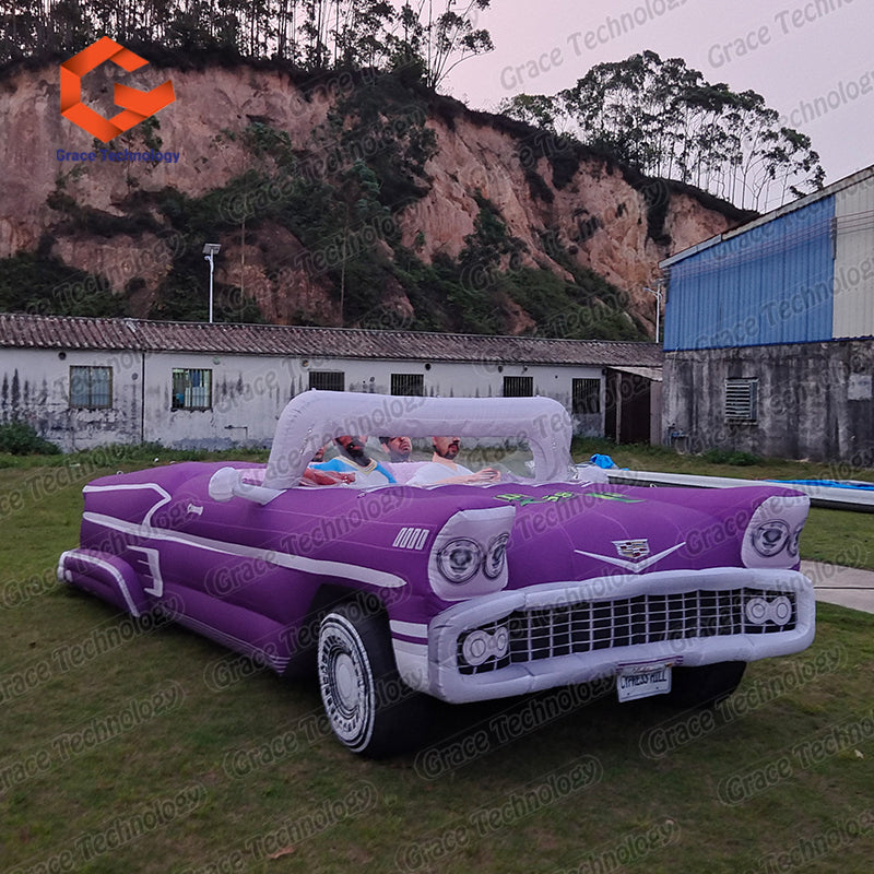 Custom Outdoor Inflatable Open Top Car Giant Inflatable Convertible Car Inflatable Cabriolet Vehicle Themed Prop For Auto Show