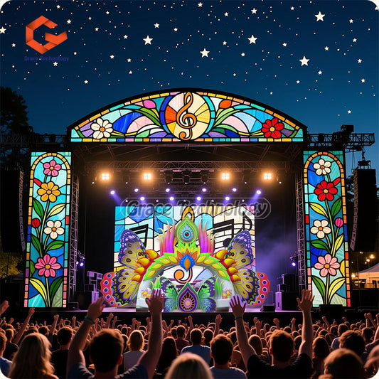 Hot Sale 16m Event Inflatable Concert Stage Dj butterfly Cover Booth Tent