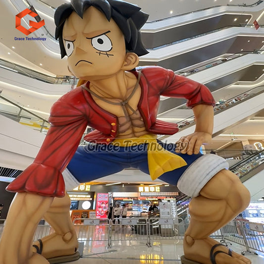 Decoration Inflatable Sun God Monkey D Luffy Mascot Giant Inflatable Luffy Cartoon Figures for Display