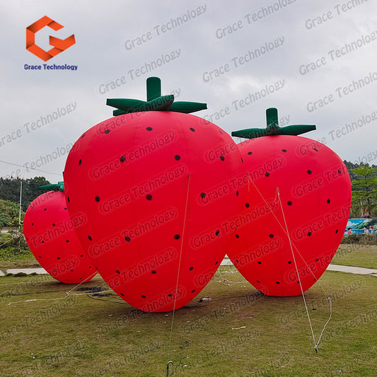 Inflatable Fruit Event Gonflables Publicitaires Giant Inflatable Strawberry