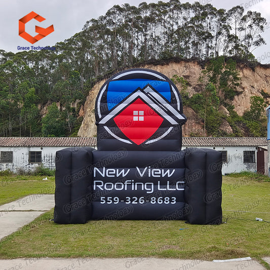 Factory Direct Produce Inflatable Logo Shape Billboard Giant Inflatable Signage Balloon