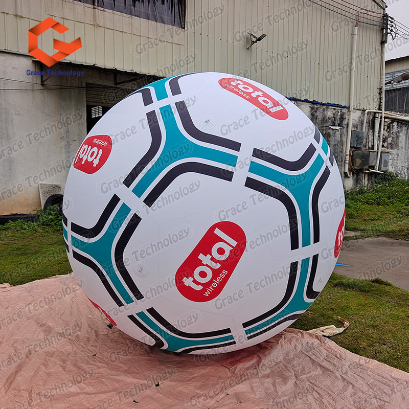 Custom Inflatable Football Balloon Giant Inflatable Soccer Ball Balloon for Events Festival Decorations