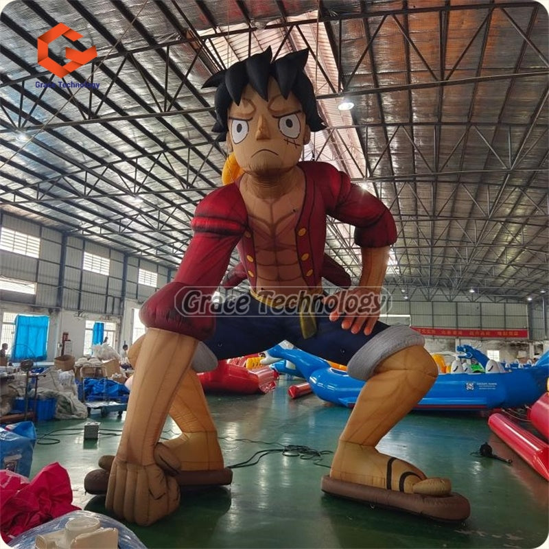 Airblow Japanese Action Anime Character Inflatable Luffy Cartoon Sun God Monkey D Luffy Mascot