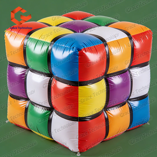 Hot Sale Giant Inflatable Rubik's Cube Custom Inflatable Magic Cube for Advertising