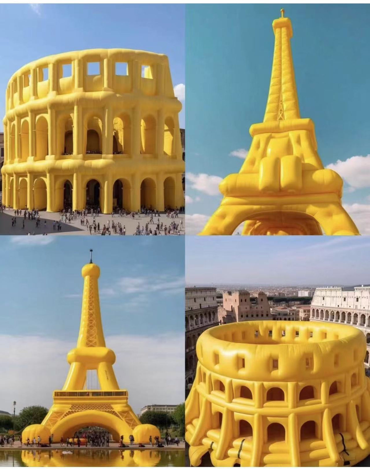 Inflatable Model Architecture Large Inflatable Building Model for Decoration Inflatable Large Tower ...