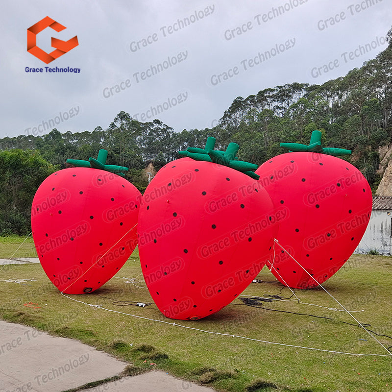 Inflatable Fruit Event Gonflables Publicitaires Giant Inflatable Strawberry