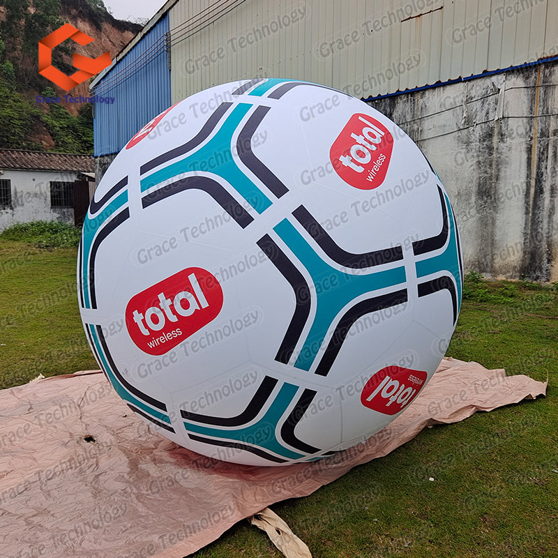 Custom Inflatable Football Balloon Giant Inflatable Soccer Ball Balloon for Events Festival Decorations