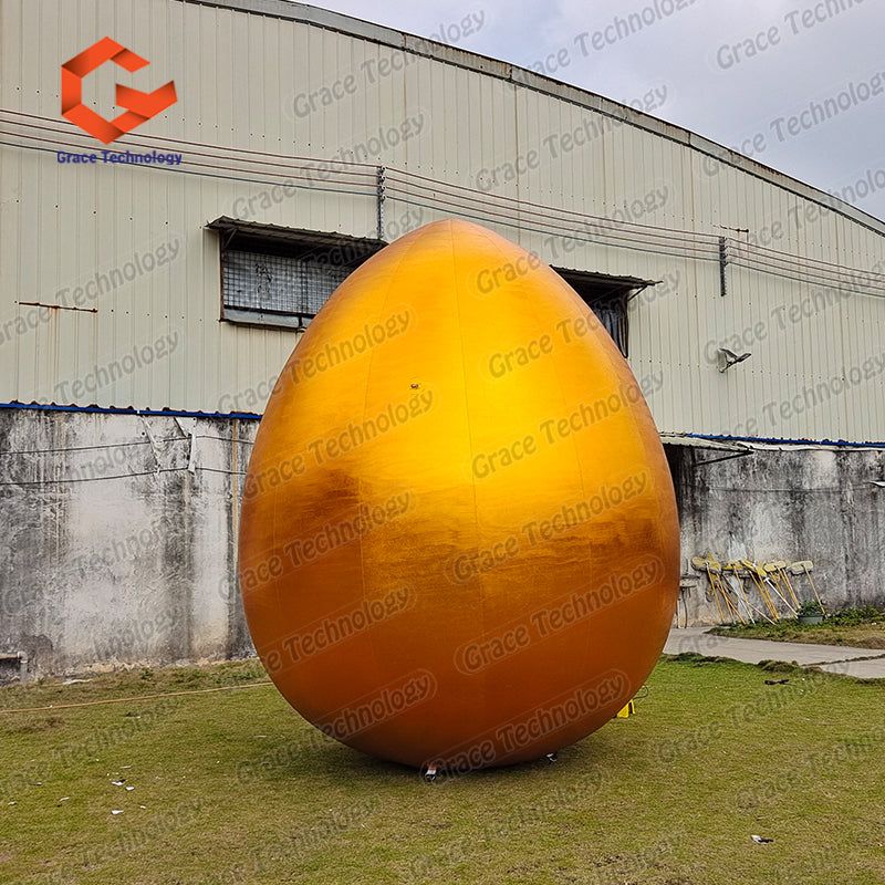 Custom Inflatable Golden Eggs Giant Inflatable Gold Egg Lucky Egg Inflatables for Easter Festival
