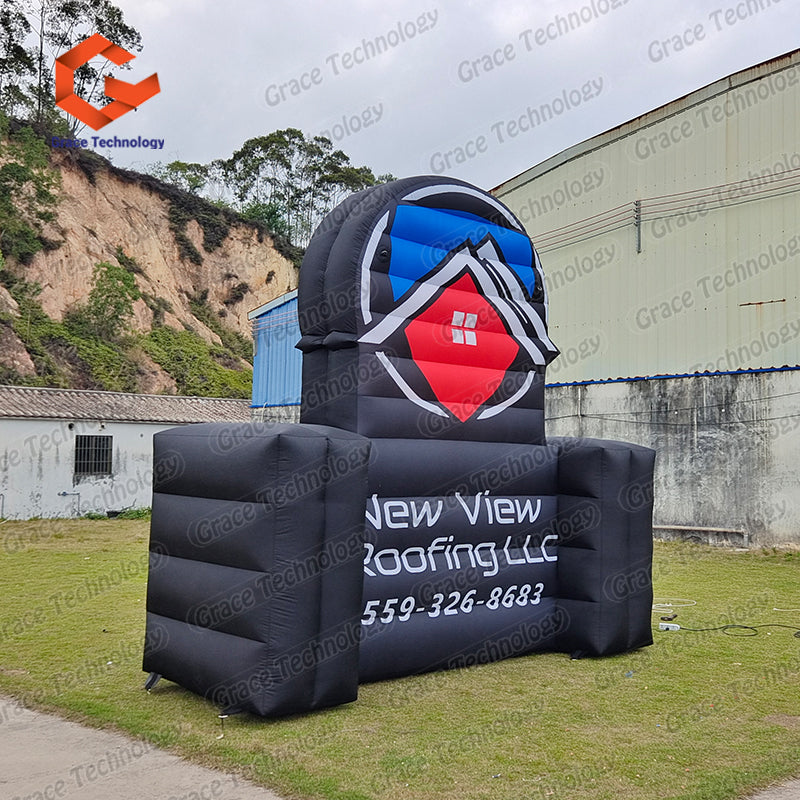Factory Direct Produce Inflatable Logo Shape Billboard Giant Inflatable Signage Balloon