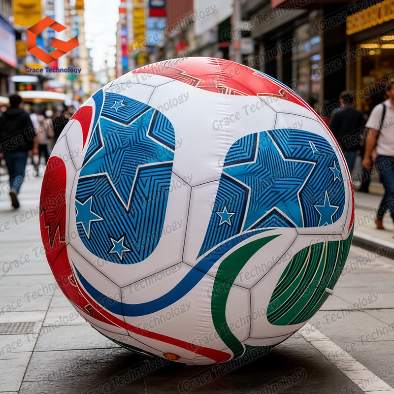 Advertising 2026 World Inflatable Football Soccer, Football Shape Balloon & Inflatable Custom Logo Soccer Ball