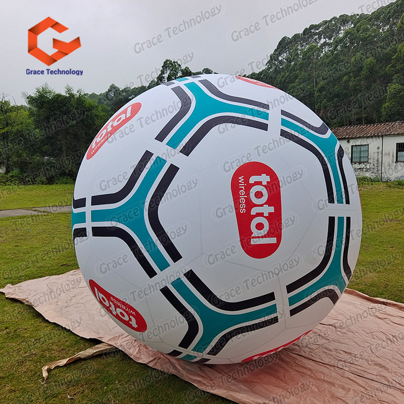 Custom Inflatable Football Balloon Giant Inflatable Soccer Ball Balloon for Events Festival Decorations