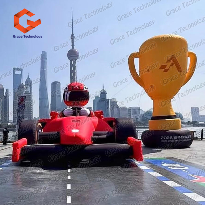 Popular Design Advertising Inflatable Racing Car Waterproof Durable Inflatable Racing Car/ Inflatable Coupe/ Car Model