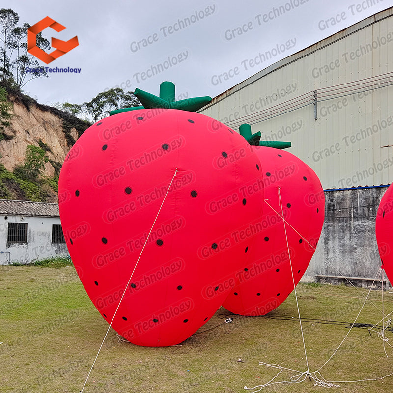Inflatable Fruit Event Gonflables Publicitaires Giant Inflatable Strawberry