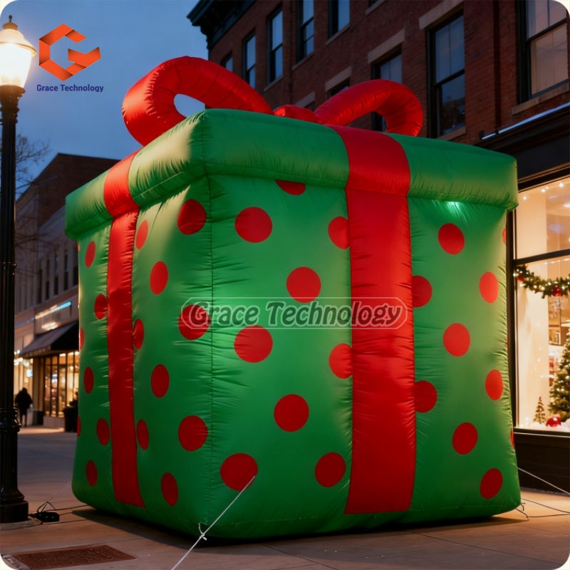 Giant Inflatable Christmas Present gift box for parada