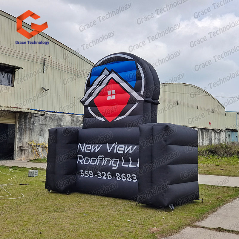 Factory Direct Produce Inflatable Logo Shape Billboard Giant Inflatable Signage Balloon