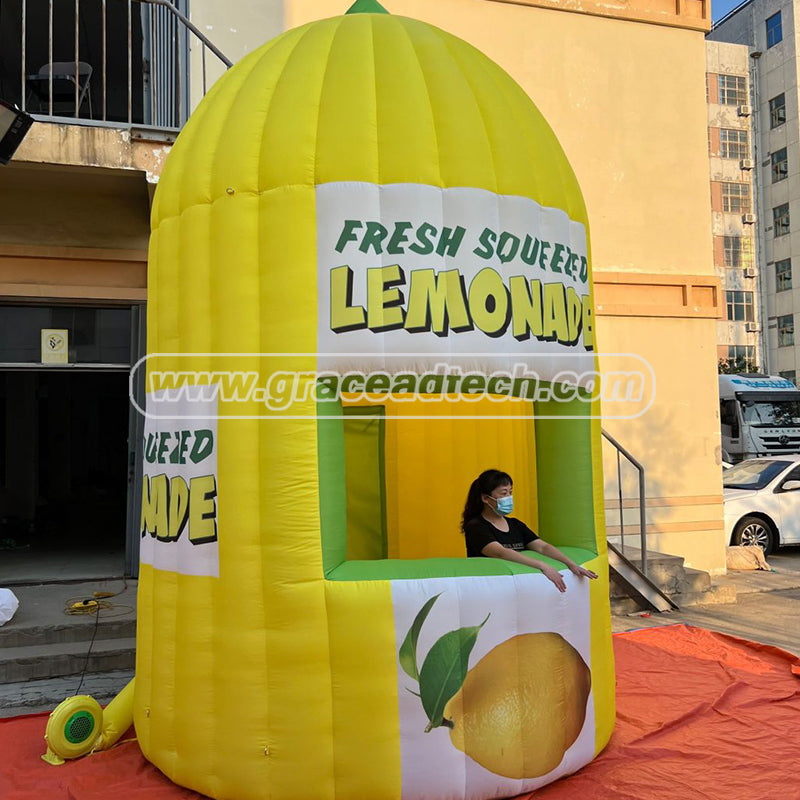 inflatable lemonade kiosk inflatable sales air tent