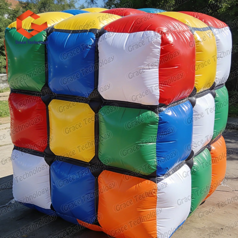 Hot Sale Giant Inflatable Rubik's Cube Custom Inflatable Magic Cube for Advertising