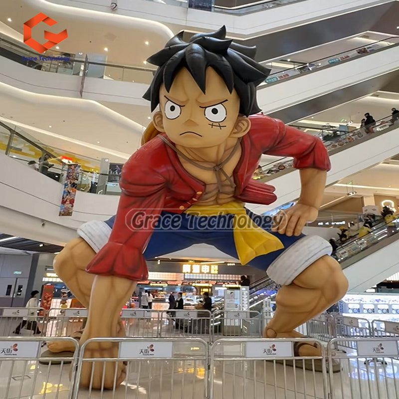 Decoration Inflatable Sun God Monkey D Luffy Mascot Giant Inflatable Luffy Cartoon Figures for Display