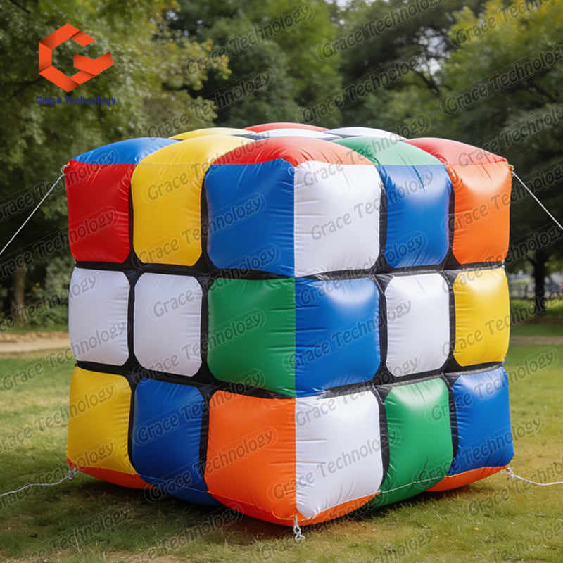 Hot Sale Giant Inflatable Rubik's Cube Custom Inflatable Magic Cube for Advertising