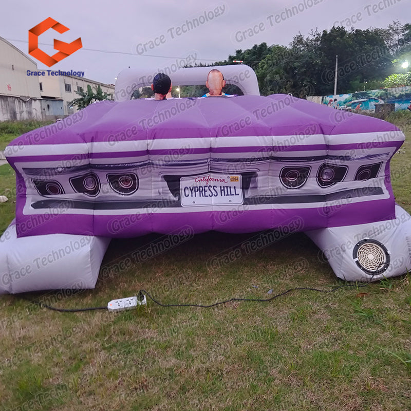 Custom Outdoor Inflatable Open Top Car Giant Inflatable Convertible Car Inflatable Cabriolet Vehicle Themed Prop For Auto Show