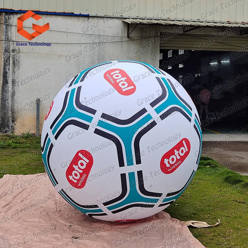 Custom Inflatable Football Balloon Giant Inflatable Soccer Ball Balloon for Events Festival Decorations