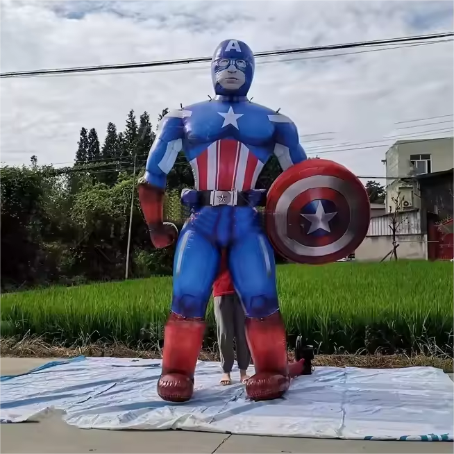 High-quality Commercial Inflatable Cartoon Character Wholesale Company America Life Size Inflatable Captain Cartoon Characters