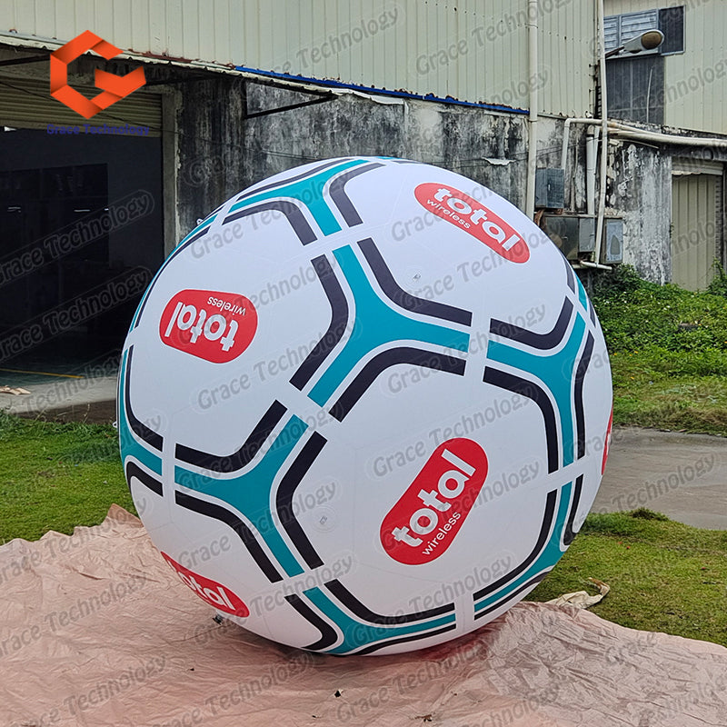 Custom Inflatable Football Balloon Giant Inflatable Soccer Ball Balloon for Events Festival Decorations